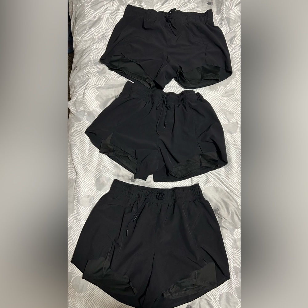 🔥Like new Avia Black sport shorts with spandex liner &pockets-size L 12-14 - Picture 11 of 16